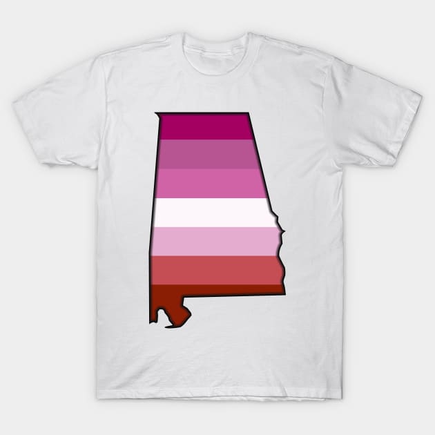 Alabama Lesbian Pride! T-Shirt by somekindofguru